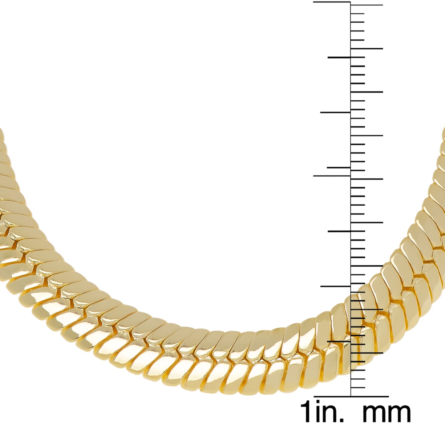 Gold Plated Cubic Zirconia Puffed Herringbone Bracelet